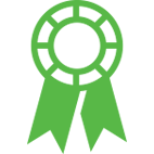Certificate badge icon